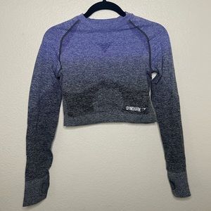 Gymshark Vital Seamless (Ombre) Long Sleeve Crop Top